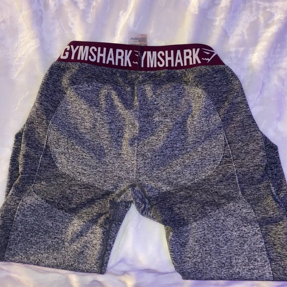 Gym Shark Leggings Flex Maroon and Grey